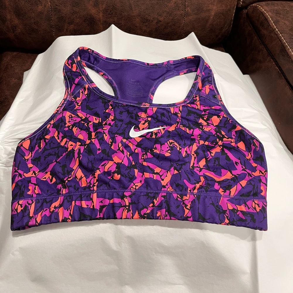 👏Nike Women's Vibrant Purple and Pink Sports Bra